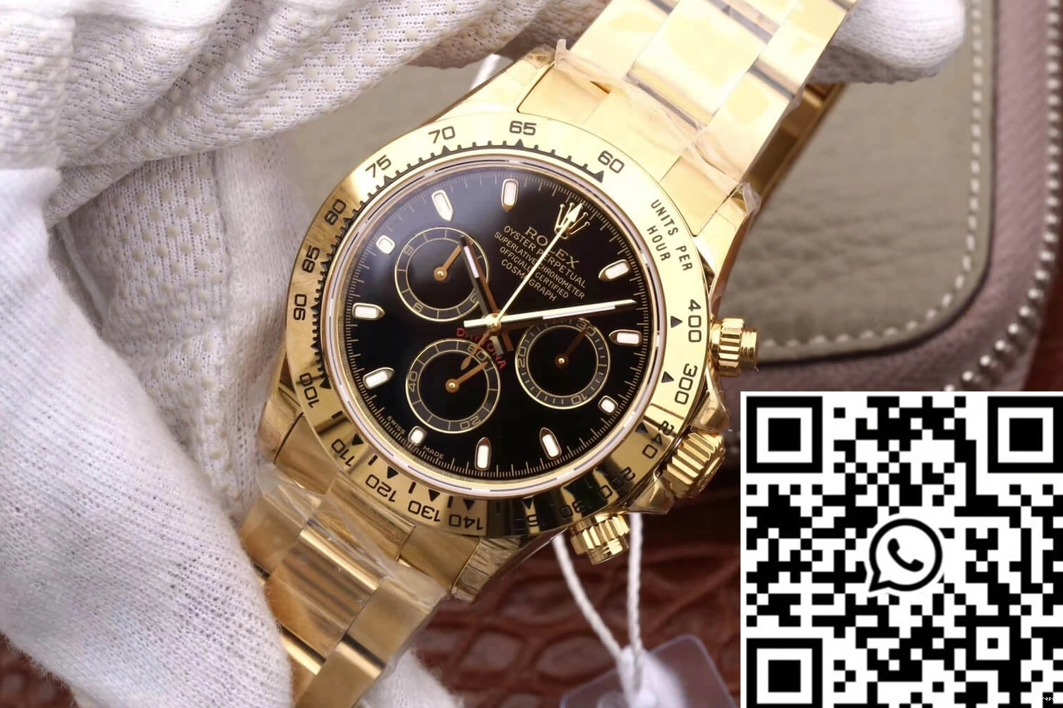 Yellow Rolex Cosmograph M116508-0004 Daytona Factory Black Gold Dial JH 0212